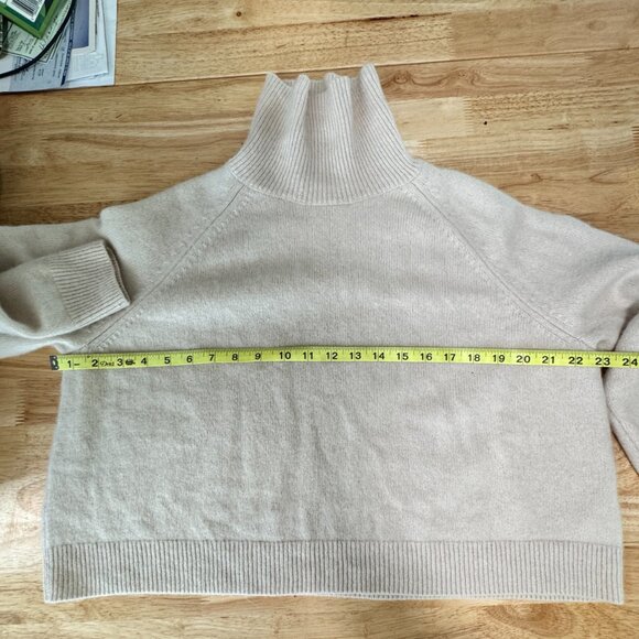 100% Cashmere NakedCashmere Noelle Cropped Sweater - Petal Pink Sz M - Picture 3 of 5